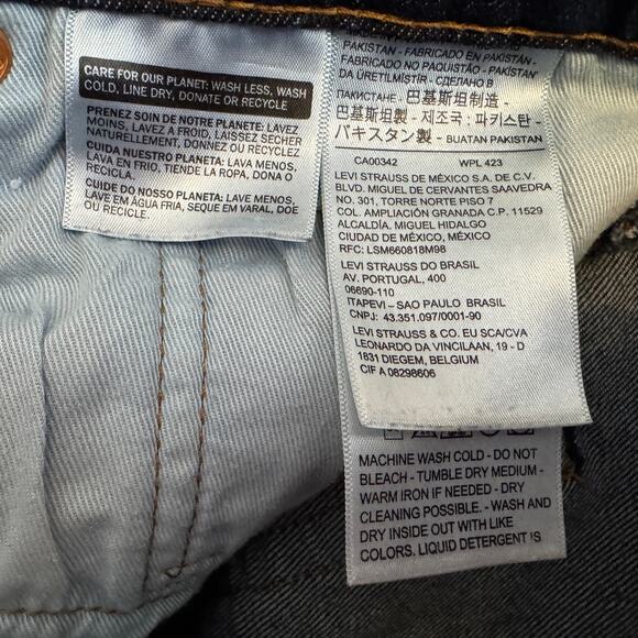 Levi's 510 Skinny Mid Knight Dark Wash Size 38 - Picture 6 of 7